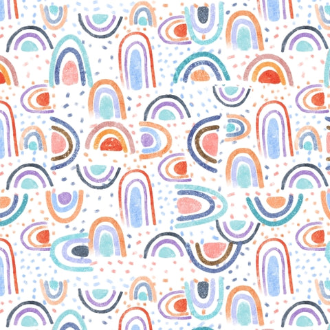 PRE ORDER - Abstract Rainbows - Fabric