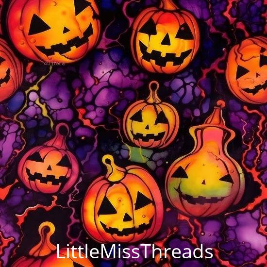 PRE ORDER - Alcohol Ink Halloween - Fabric - Fabric from [store] by Little Miss Threads - Halloween