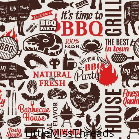 PRE ORDER - BBQ Mania - Fabric - Fabric from [store] by Little Miss Threads - 