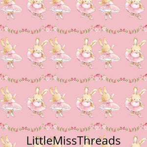 PRE ORDER - Ballerina Rabbit Pink - Fabric - Fabric from [store] by Little Miss Threads - 