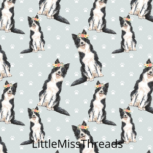 PRE ORDER - Border Collie Pups - Fabric - Fabric from [store] by Little Miss Threads - 