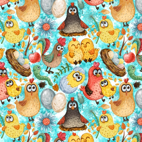 PRE ORDER - Chicken Fun - Fabric