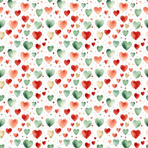 PRE ORDER - Christmas Hearts - Fabric