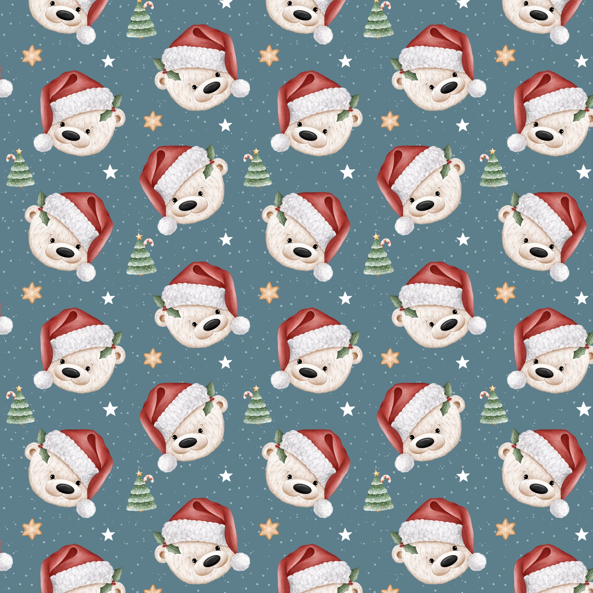 PRE ORDER - Christmas Polar Bear - Fabric