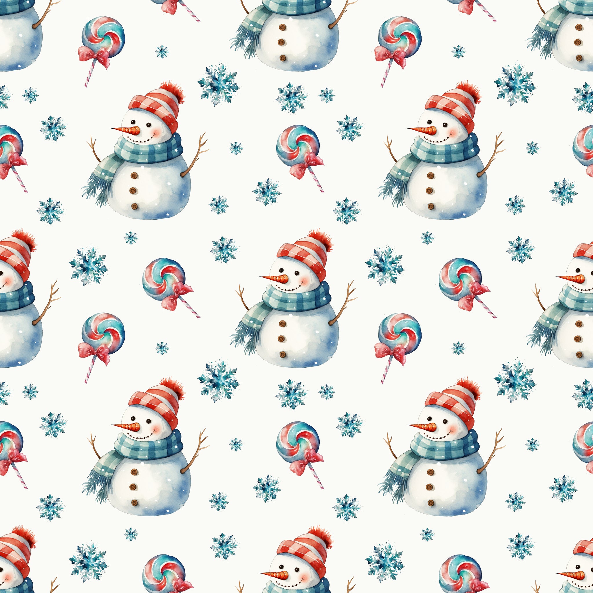 PRE ORDER - Christmas Snowman Winter - Fabric