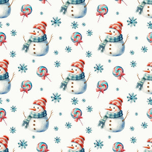 PRE ORDER - Christmas Snowman Winter - Fabric