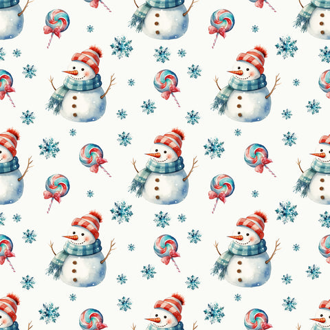 PRE ORDER - Christmas Snowman Winter - Fabric