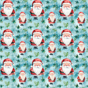 PRE ORDER - Christmas Watercolour Santa - Fabric