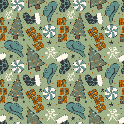 PRE ORDER - Christmas Western - Fabric