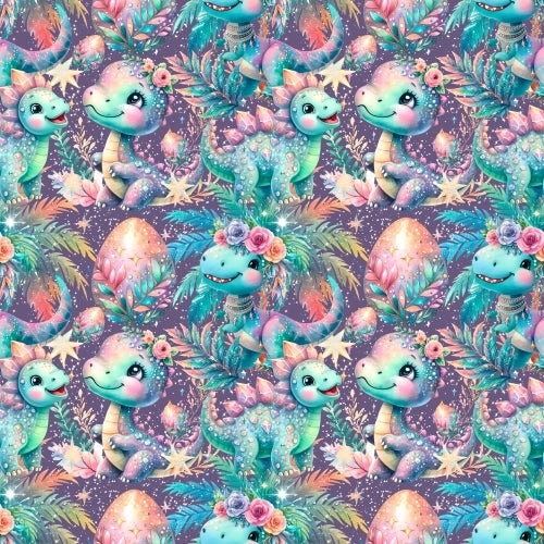 PRE ORDER - Crystal Sparkle Dino - Fabric