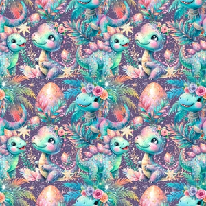 PRE ORDER - Crystal Sparkle Dino - Fabric