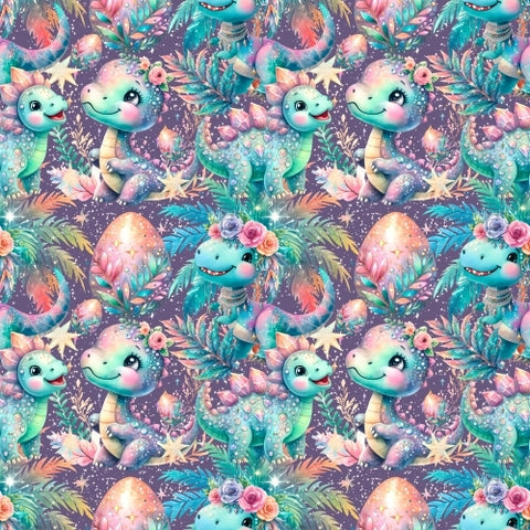 PRE ORDER - Crystal Sparkle Dino - Fabric