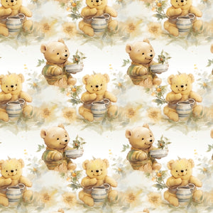 PRE ORDER - Cute Honey Bear - Fabric