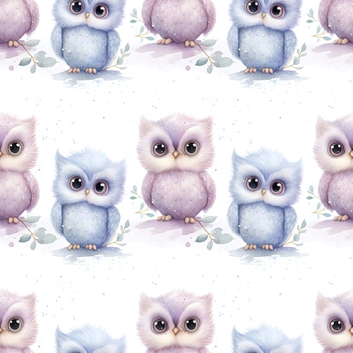 PRE ORDER - Cute baby Owls - Fabric