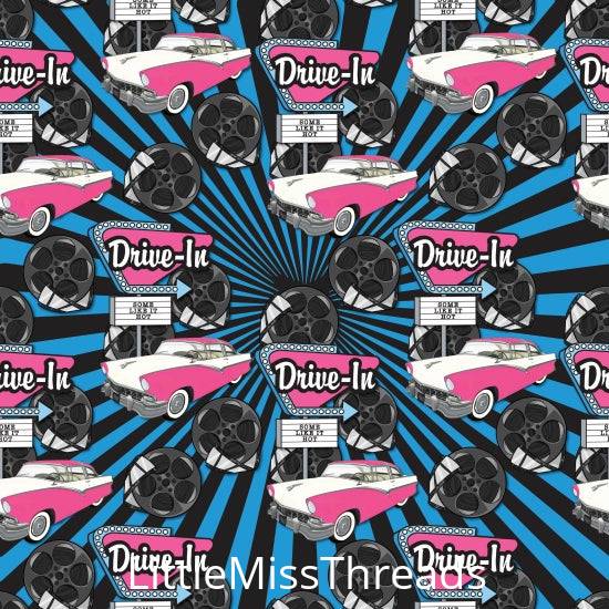 PRE ORDER - Drive-In Pink - Fabric - Fabric from [store] by Little Miss Threads - 