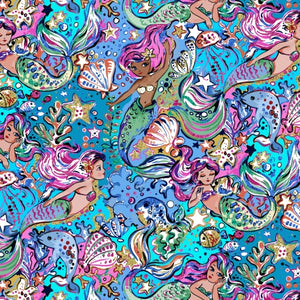 PRE ORDER - Enchanted Land Mermaids - Fabric