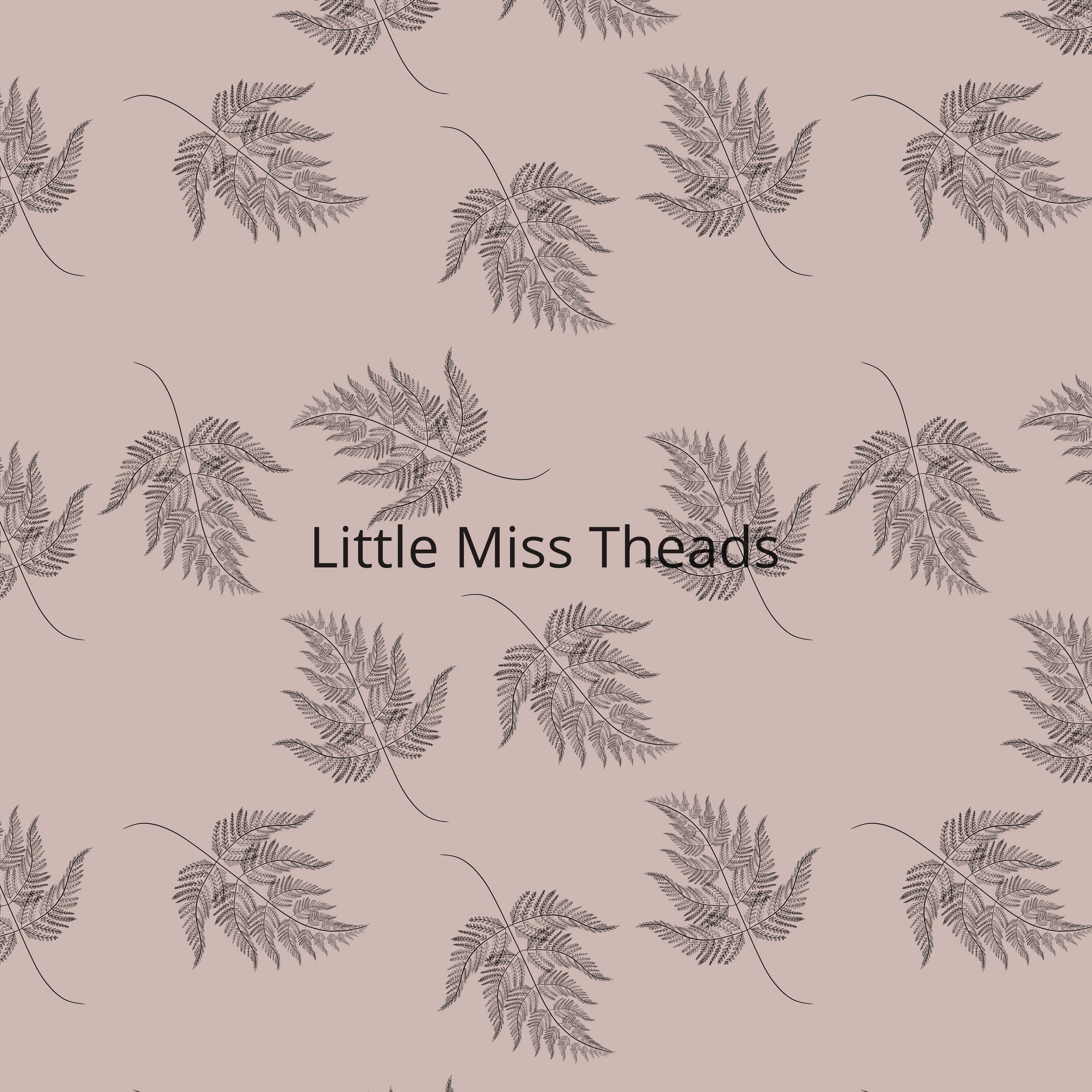 PRE ORDER - Fern In Dusky Pink - Fabric