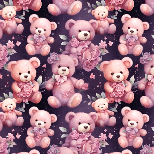 PRE ORDER - Floral Teddies - Fabric