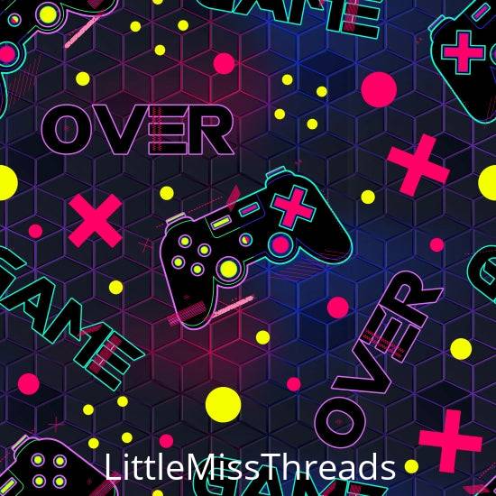 PRE ORDER - Game Over - Fabric - Fabric from [store] by Little Miss Threads - 