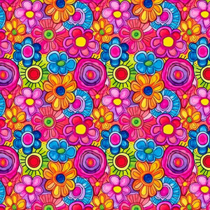 PRE ORDER - Groovy Retro Floral - Fabric