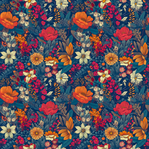 PRE ORDER - Holiday Flowers - Fabric