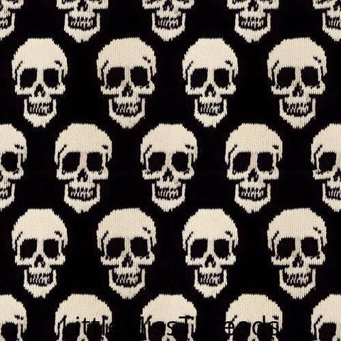 PRE ORDER - Knitted Skulls - Fabric - Fabric from [store] by Little Miss Threads - 