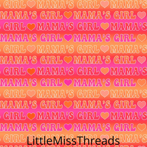 PRE ORDER - Mamma's Girl - Fabric - Fabric from [store] by Little Miss Threads - 