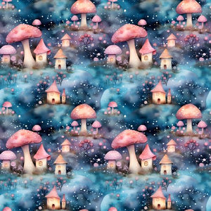 PRE ORDER - Mushroom House Fantasy - Fabric