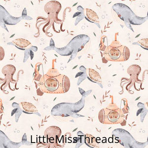PRE ORDER - Ocean Salt In Off-White - Fabric - Fabric from [store] by Little Miss Threads - 