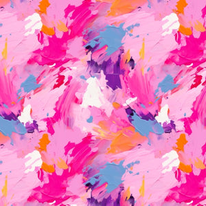 PRE ORDER - Paint Splatters Pink - Fabric