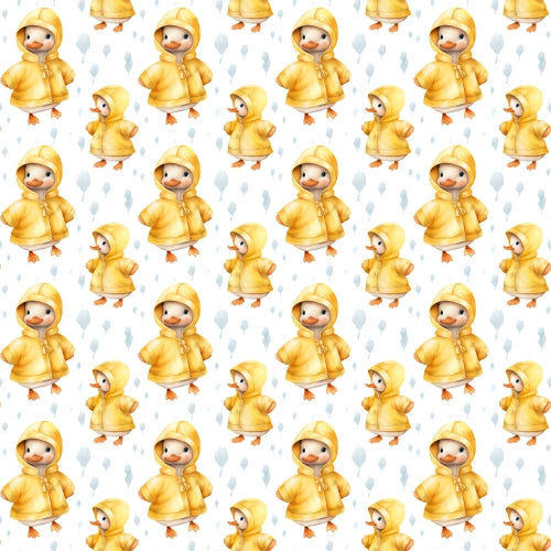 PRE ORDER - Raincoat Ducklings - Fabric – Little Miss Threads