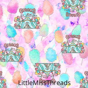 IN STOCK - Dumbos Circus Tents - WOVEN COTTON - Fabric from [store] by Little Miss Threads - 