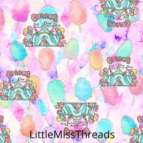 IN STOCK - Dumbos Circus Tents - WOVEN COTTON - Fabric from [store] by Little Miss Threads - 