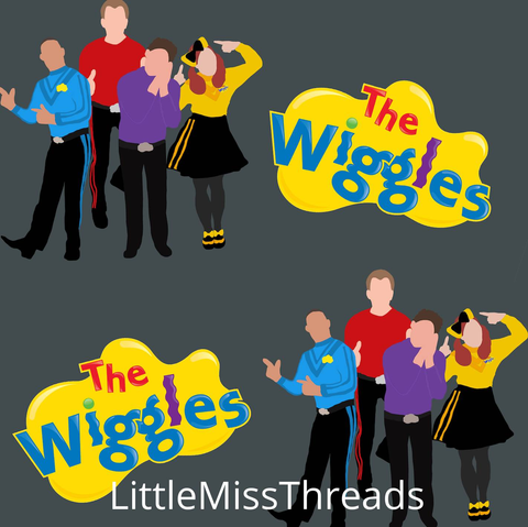 IN STOCK - Wiggles Dance - COTTON LYCRA - Fabric from [store] by Little Miss Threads - 