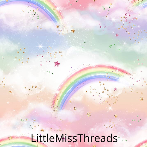 PRE ORDER - Hoppy Easter Rainbows - Fabric - Fabric from [store] by Little Miss Threads - 