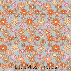 PRE ORDER - Groovy Peace Love Floral - Fabric - Fabric from [store] by Little Miss Threads - 