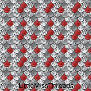 PRE ORDER - Dragon Scales Red - Fabric - Fabric from [store] by Little Miss Threads - 