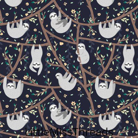 PRE ORDER - Sloths - Fabric - Fabric from [store] by Little Miss Threads - 