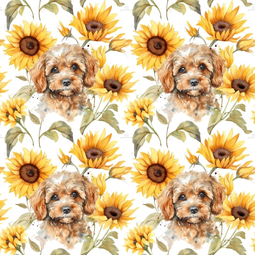 PRE ORDER - Sunflower Cockapoo - Fabric