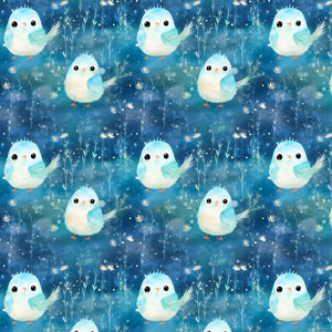 PRE ORDER - Sweet Blue Birds - Fabric