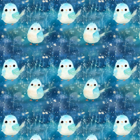 PRE ORDER - Sweet Blue Birds - Fabric