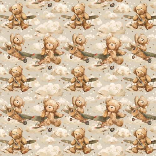 PRE ORDER - Teddy Bear Flight - Fabric