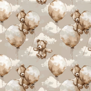 PRE ORDER - Teddy Bear Neutral Balloons - Fabric