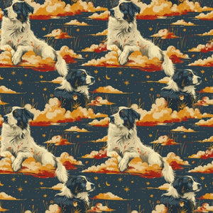 PRE ORDER - Vintage Border Collies - Fabric