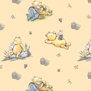 PRE ORDER - Vintage Pooh Neutral - Fabric