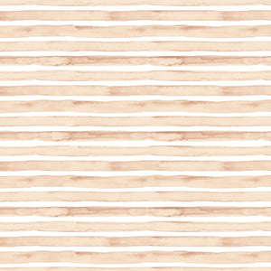 PRE ORDER - Warm Fall Beige Stripes - Fabric