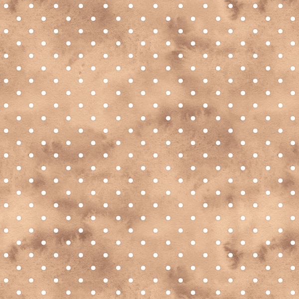 PRE ORDER - Warm Fall DarkBeige Dots - Fabric