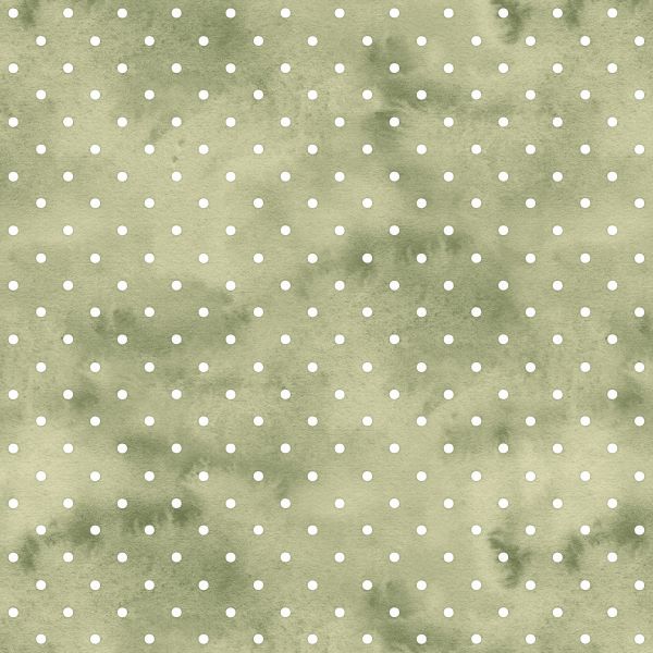 PRE ORDER -Warm Fall Green Dots - Fabric