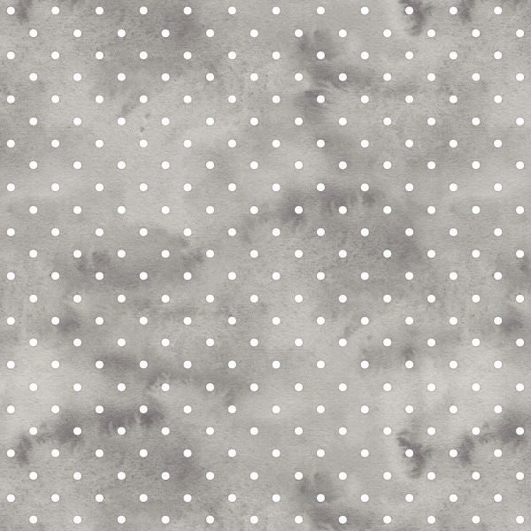 PRE ORDER - Warm Fall Grey Dots - Fabric