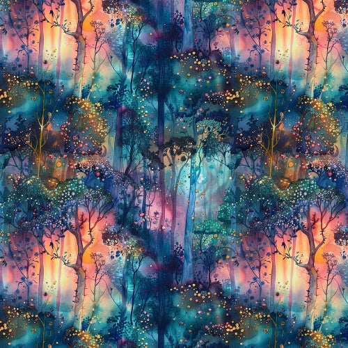 PRE ORDER - Watercolour Enchanted Forest - Fabric